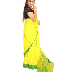 Women’s Cotton Silk Saree With Unstitched Blouse